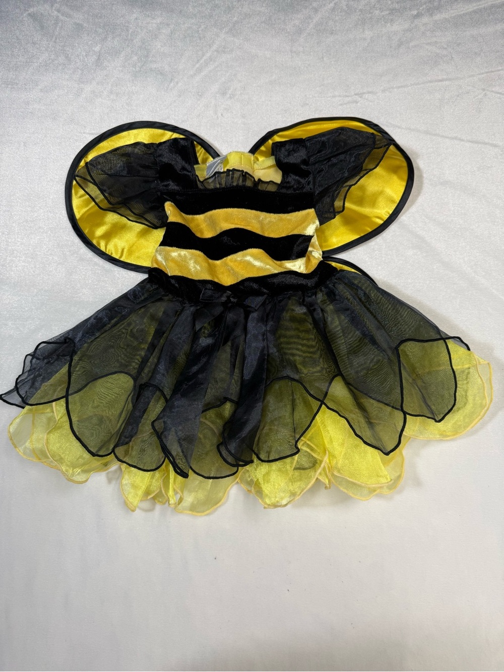 Koala Kids Black & Yellow Bumblebee Tulle Dress Costume 12-18m
